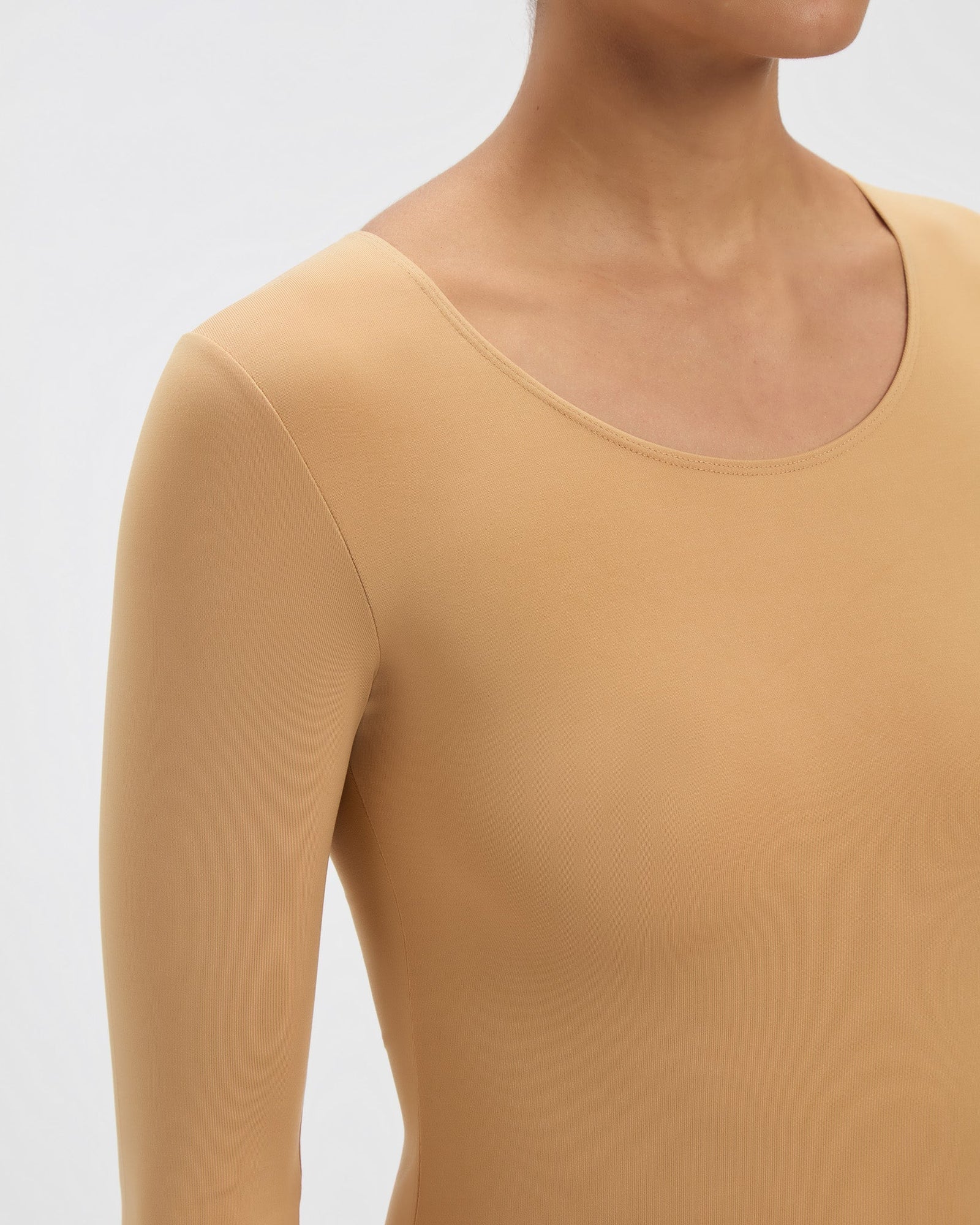 The Park Donna Bodysuit in Camel
