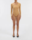 The Park Donna Bodysuit in Camel
