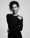 The Park Heather Tee in Black