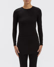The Park Heather Tee in Black