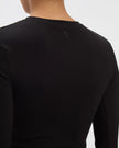 The Park Heather Tee in Black