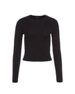 The Park Heather Tee in Black