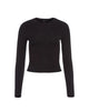 The Park Heather Tee in Black