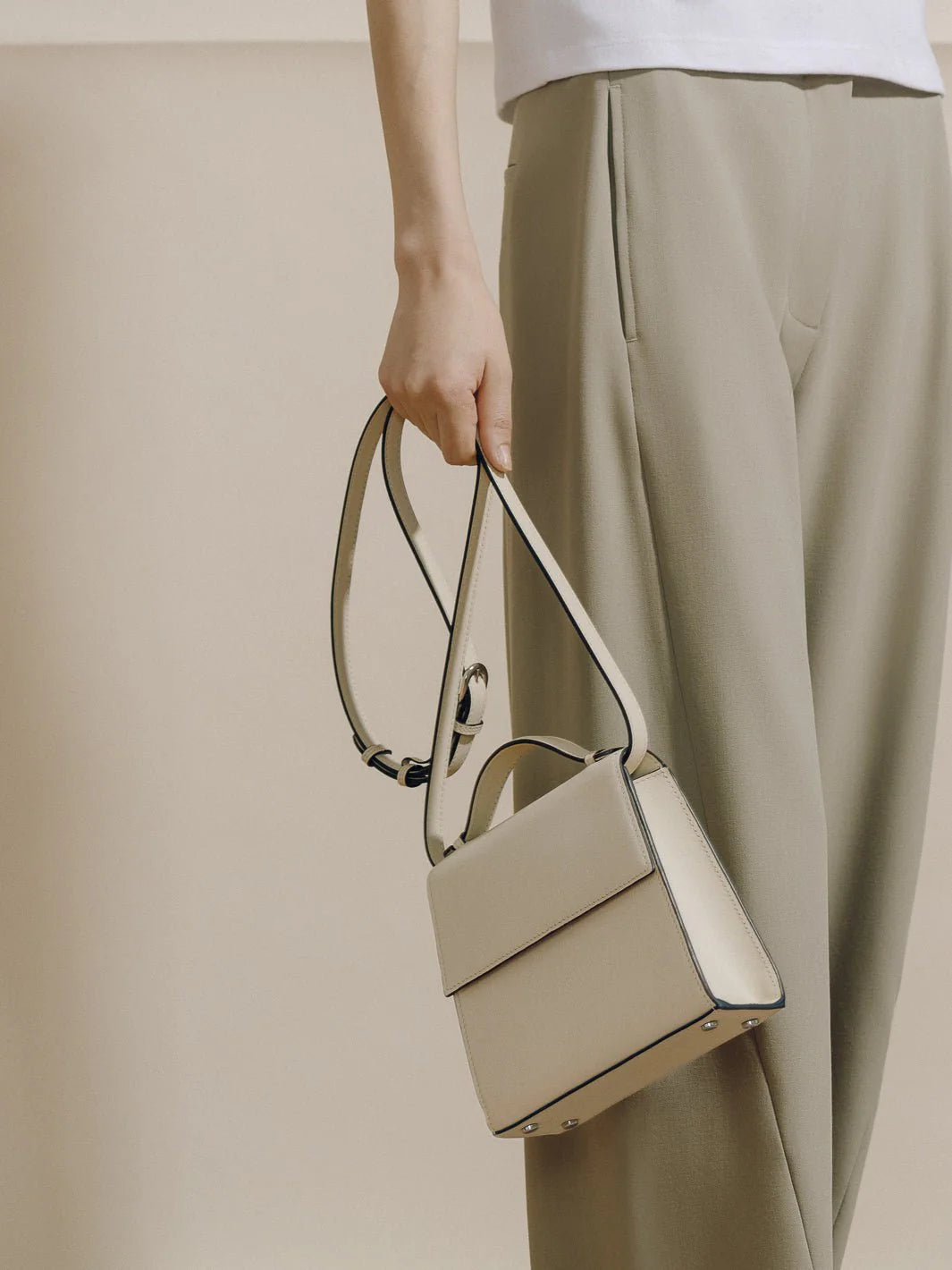 The Small Top Handle in Nappa