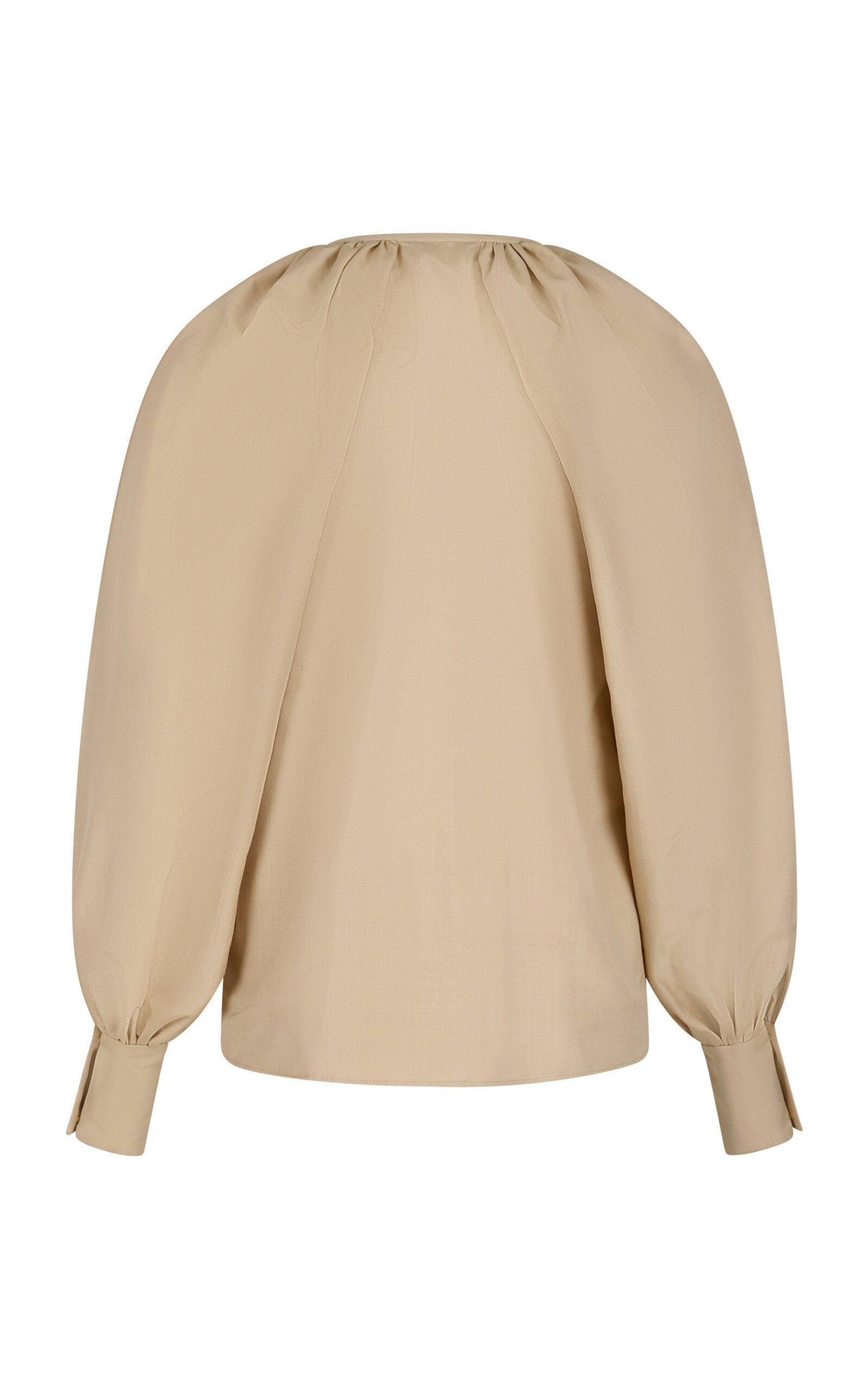 Martin Grant Silk Balloon-Sleeve Blouse