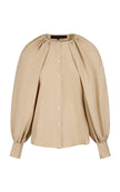 Martin Grant Silk Balloon-Sleeve Blouse