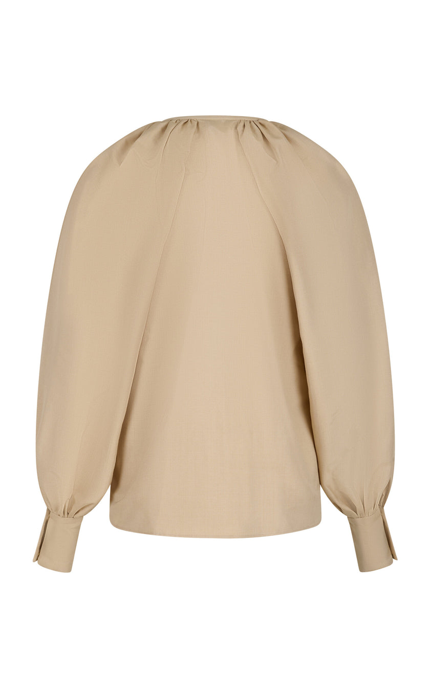 Martin Grant Silk Balloon-Sleeve Blouse