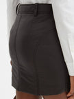 Khaite Mitsi Quilted Mini Leather Skirt