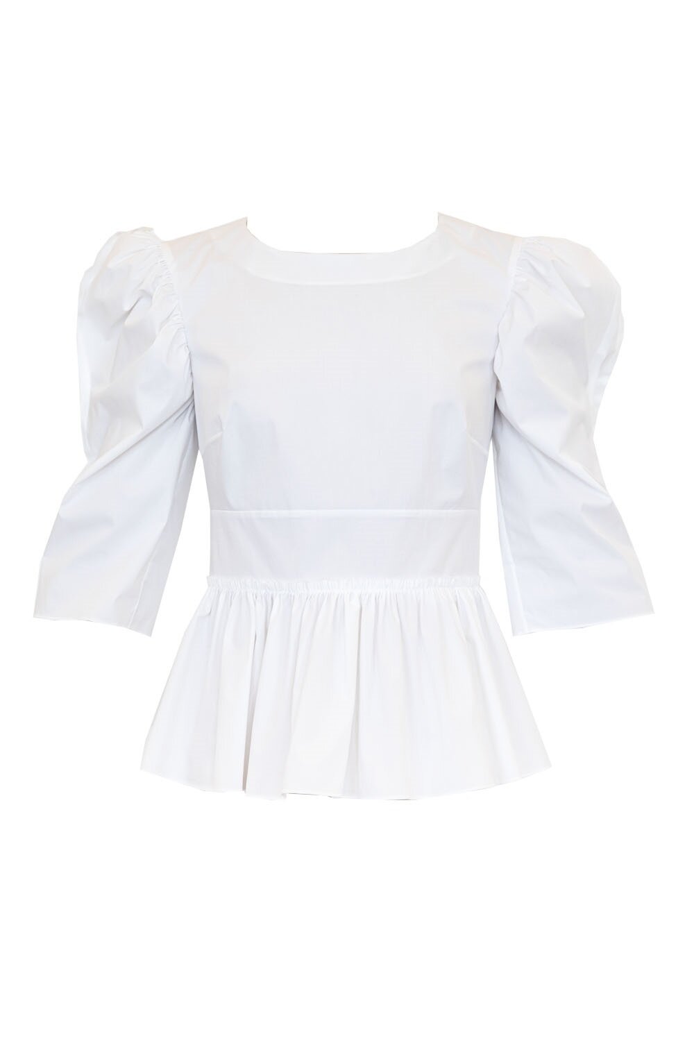 Brock Collection White Peplum Blouse