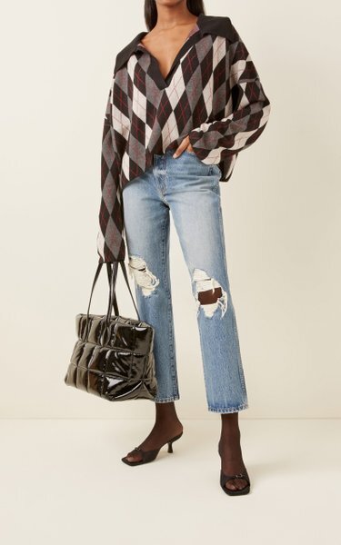 Khaite | Abigail Distressed Straight-Leg Cropped Jeans