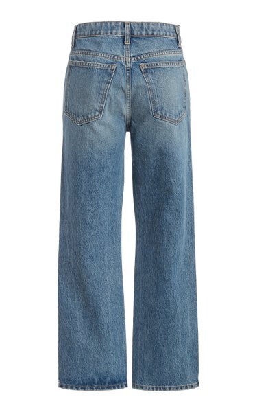 Khaite | Abigail Distressed Straight-Leg Cropped Jeans