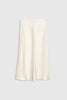 Brock Collection Smilla Ivory Satin Skirt