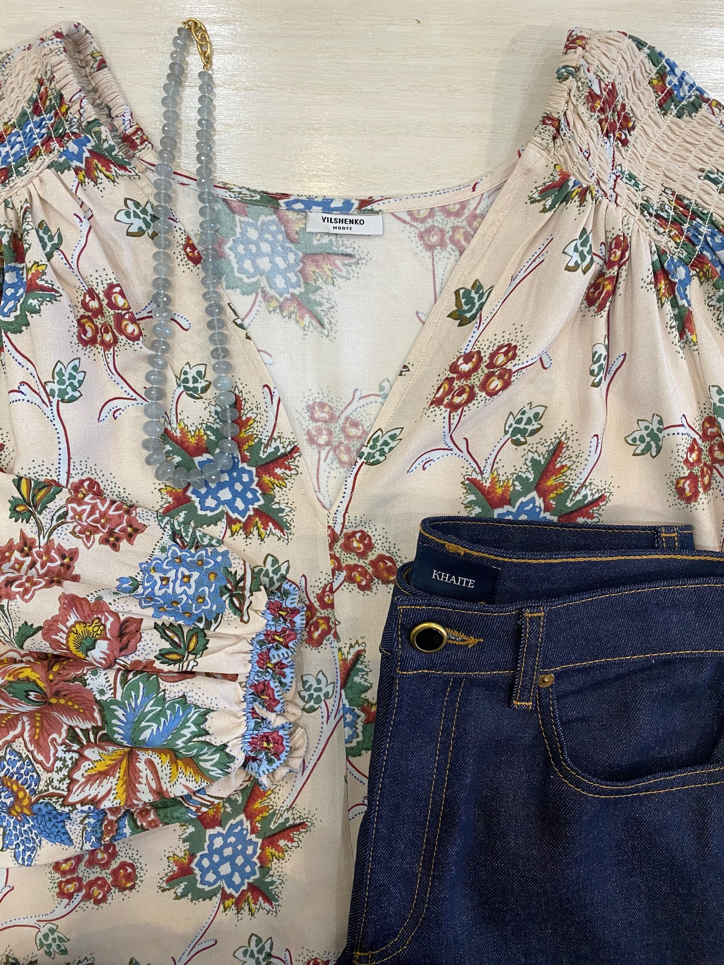 Vilshenko Amy Blouse Cream