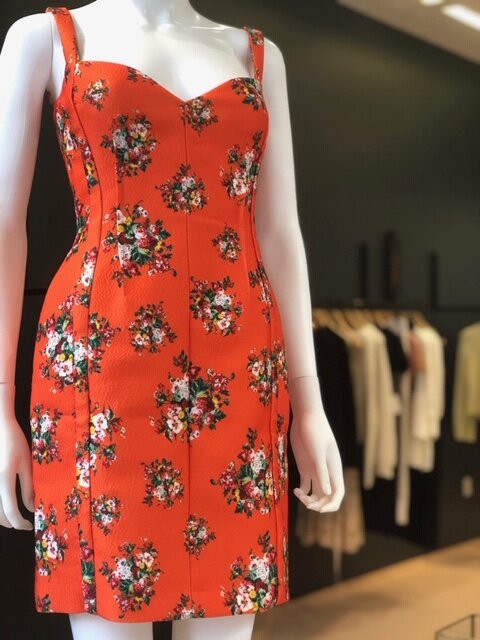Emilia Wickstead orange floral dress