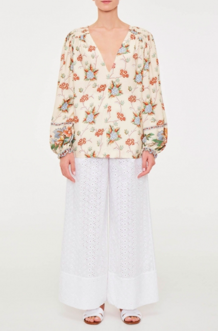 Vilshenko Amy Blouse Cream