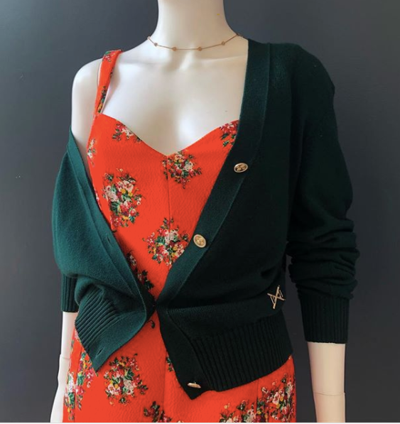 Emilia Wickstead orange floral dress