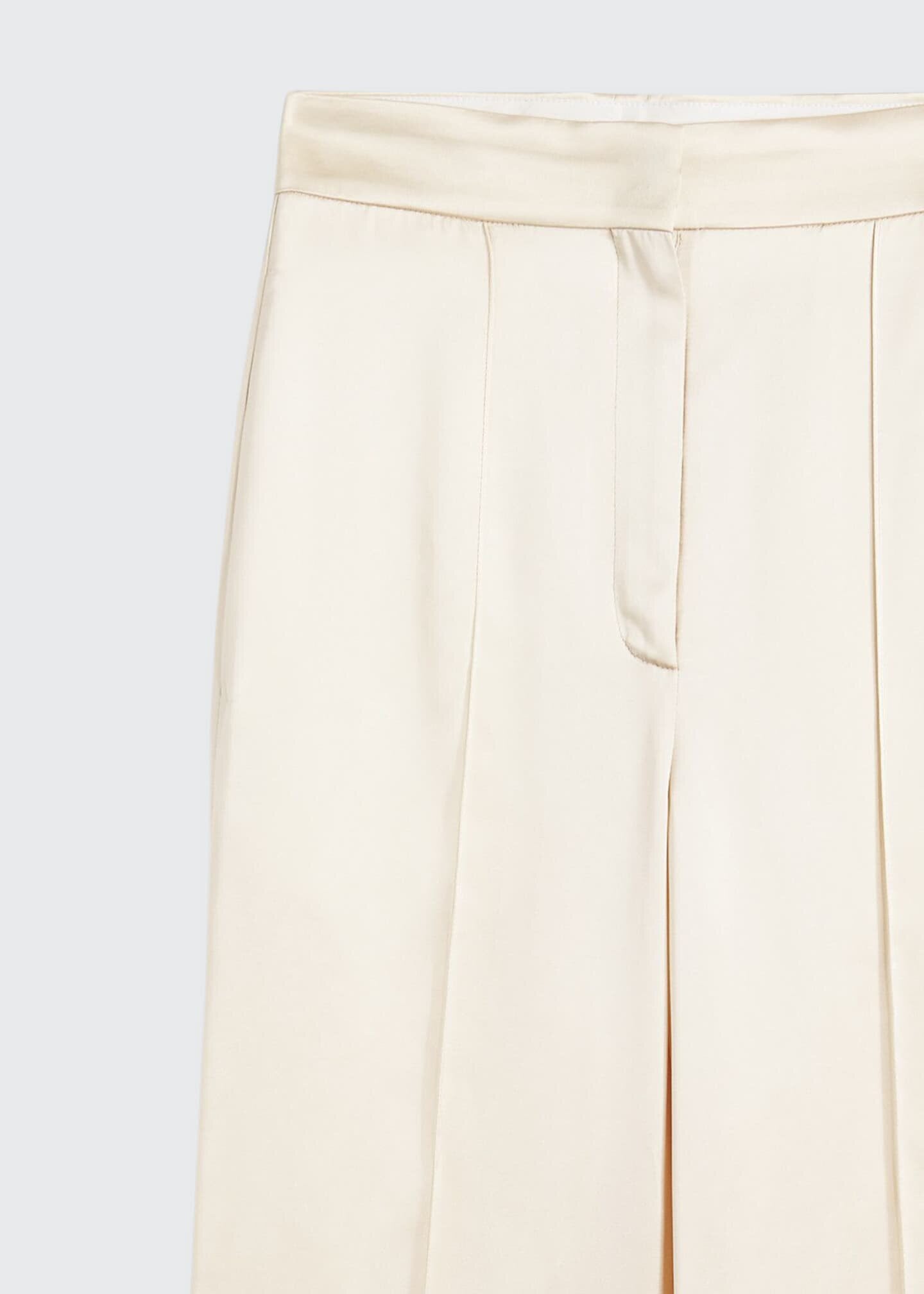 Brock Collection Satin Wide Leg Pants