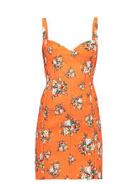 Emilia Wickstead orange floral dress