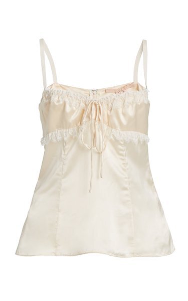 Brock Collection Siria top in Satin Ivory