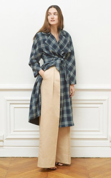 Martin Grant Paper Bag Waist Pants in Beige