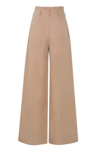 Martin Grant Paper Bag Waist Pants in Beige
